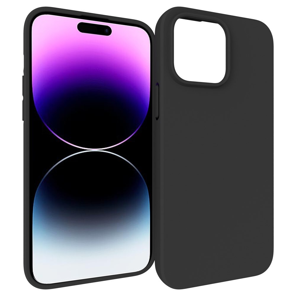 iPhone 15 Pro Max Mobilcover i TPU, Sort