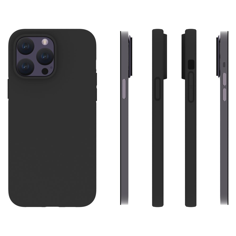 iPhone 15 Pro Max Mobilcover i TPU, Sort