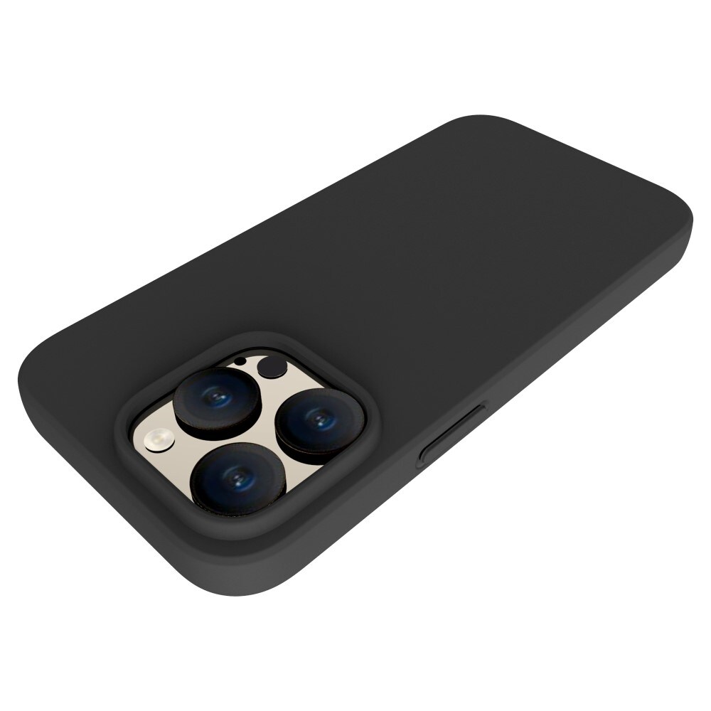 iPhone 15 Pro Mobilcover i TPU, Sort