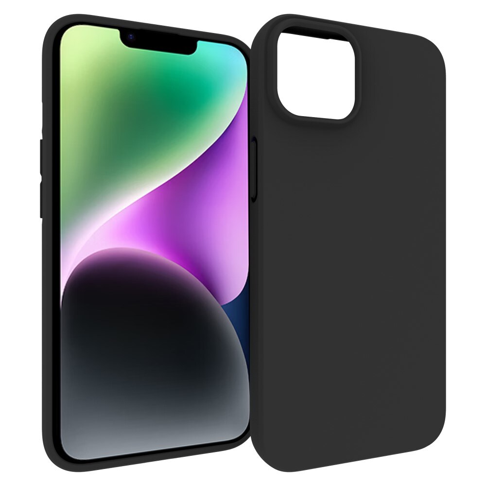 iPhone 15 Mobilcover i TPU, Sort