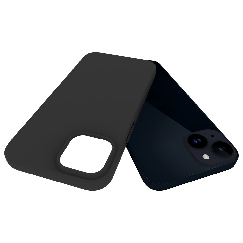 iPhone 15 Mobilcover i TPU, Sort