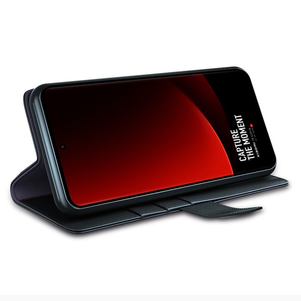 Xiaomi 13 Ultra Slankt mobiletui i ægte læder, Sort