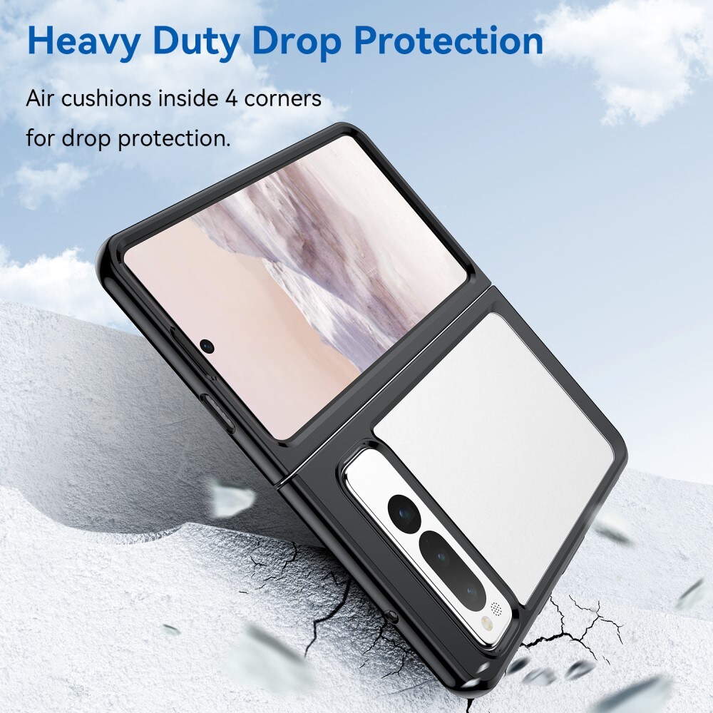Google Pixel Fold Crystal Hybrid-cover, Sort