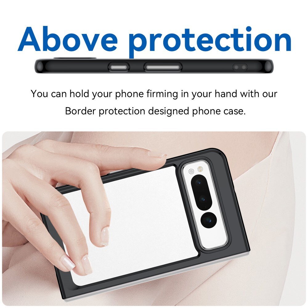Google Pixel Fold Crystal Hybrid-cover, Sort