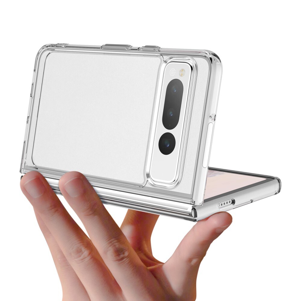 Google Pixel Fold Crystal Hybrid-cover, Gennemsigtig