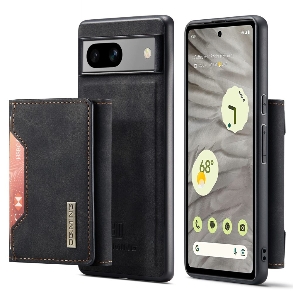Google Pixel 7a Cover med aftagelig pung, Sort