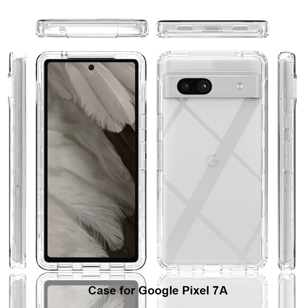 Google Pixel 7a Mobilcover Full Protection, Gennemsigtig