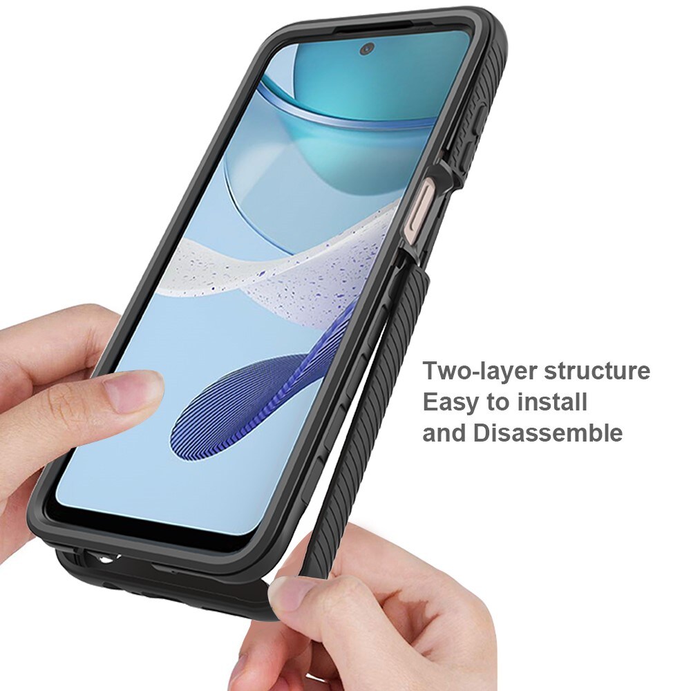 Motorola Moto G53 Mobilcover Full Protection, Sort