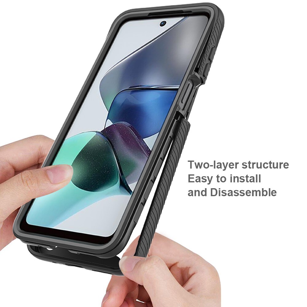 Motorola Moto G23 Mobilcover Full Protection, Sort