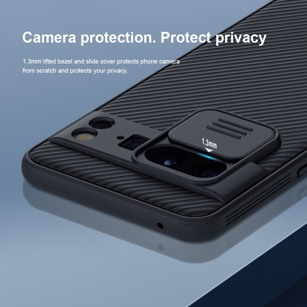 Google Pixel 8 Pro Cover med kamerabeskyttelse - CamShield, Blå