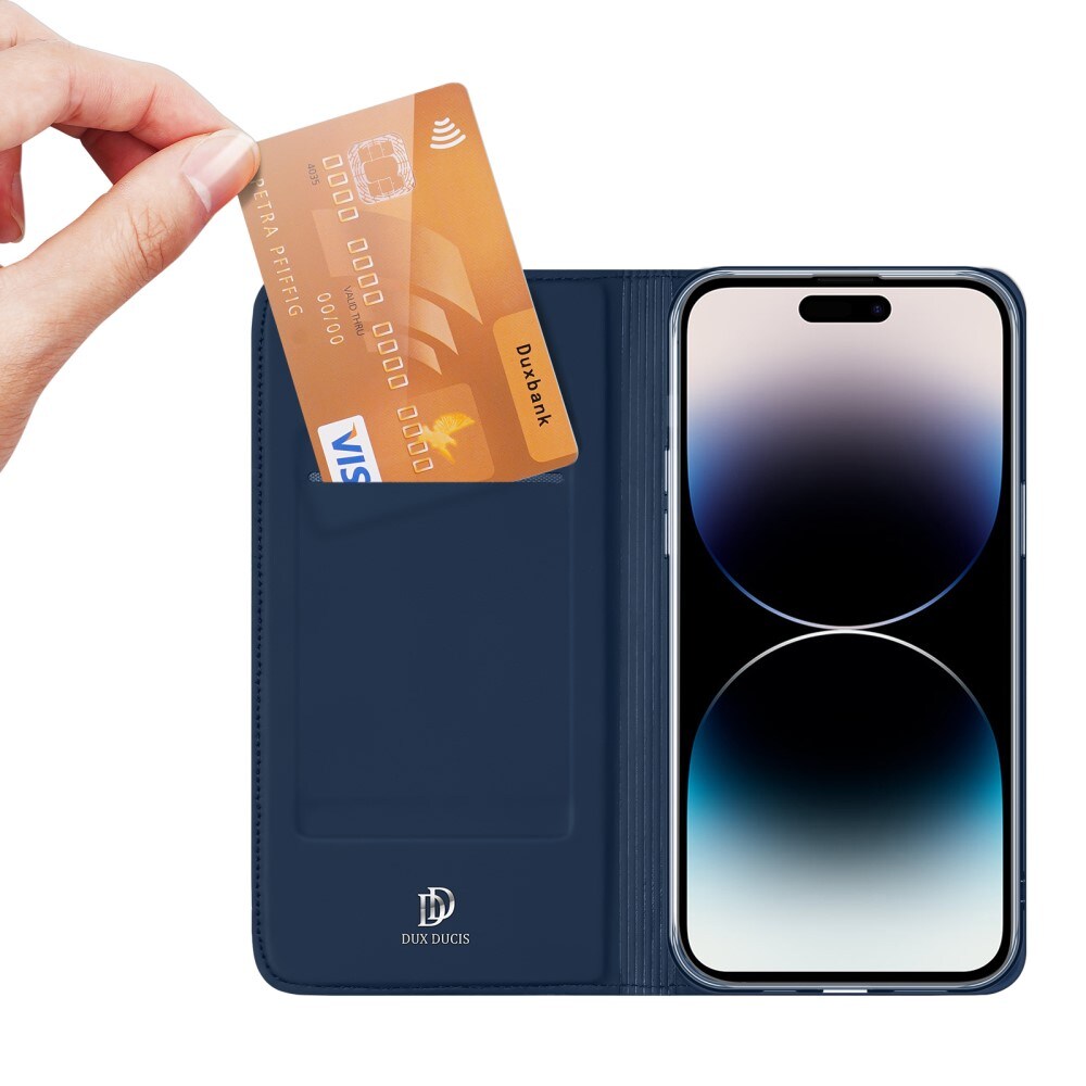 iPhone 15 Pro Slankt mobiletui, Navy