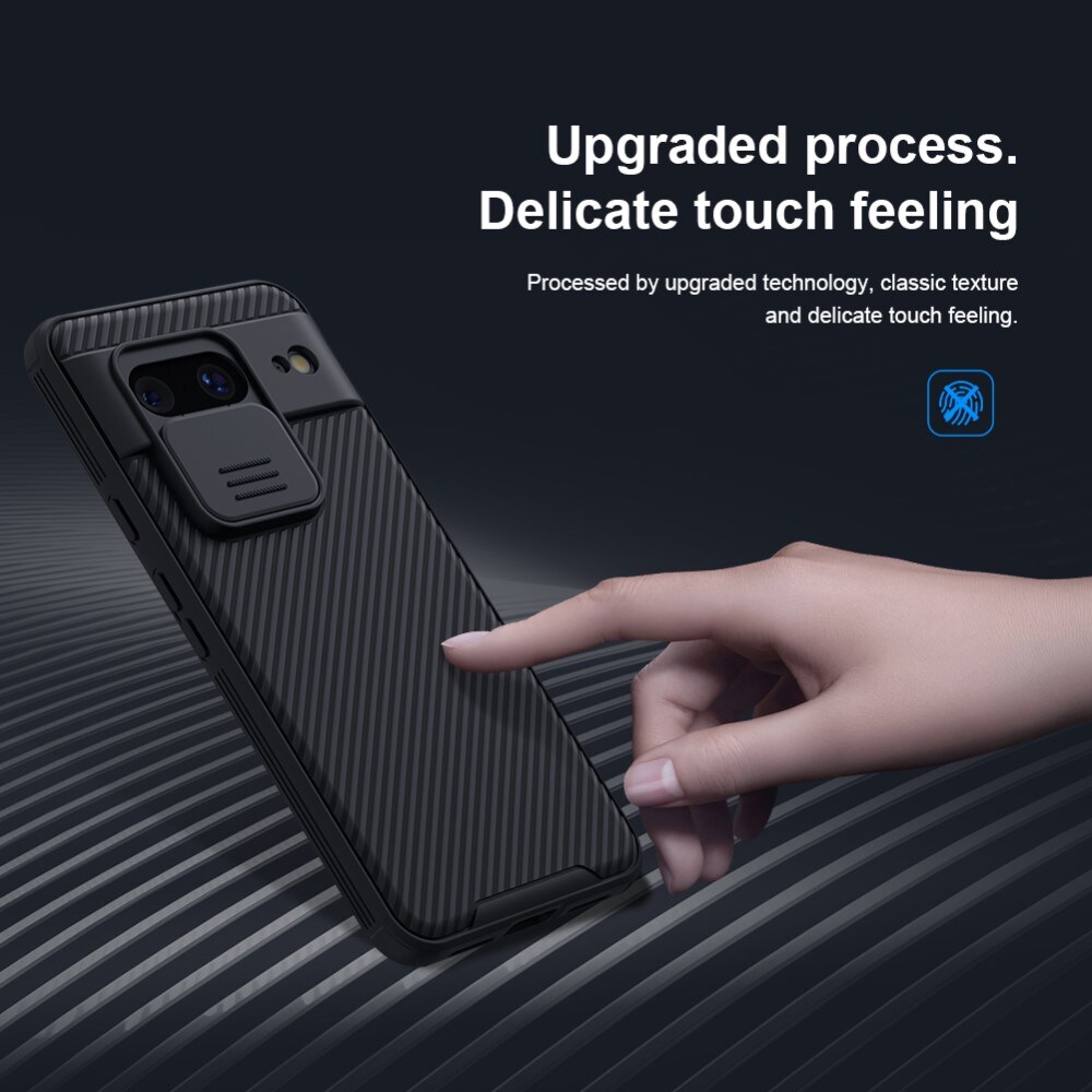 Google Pixel 8 Cover med kamerabeskyttelse - CamShield, Sort