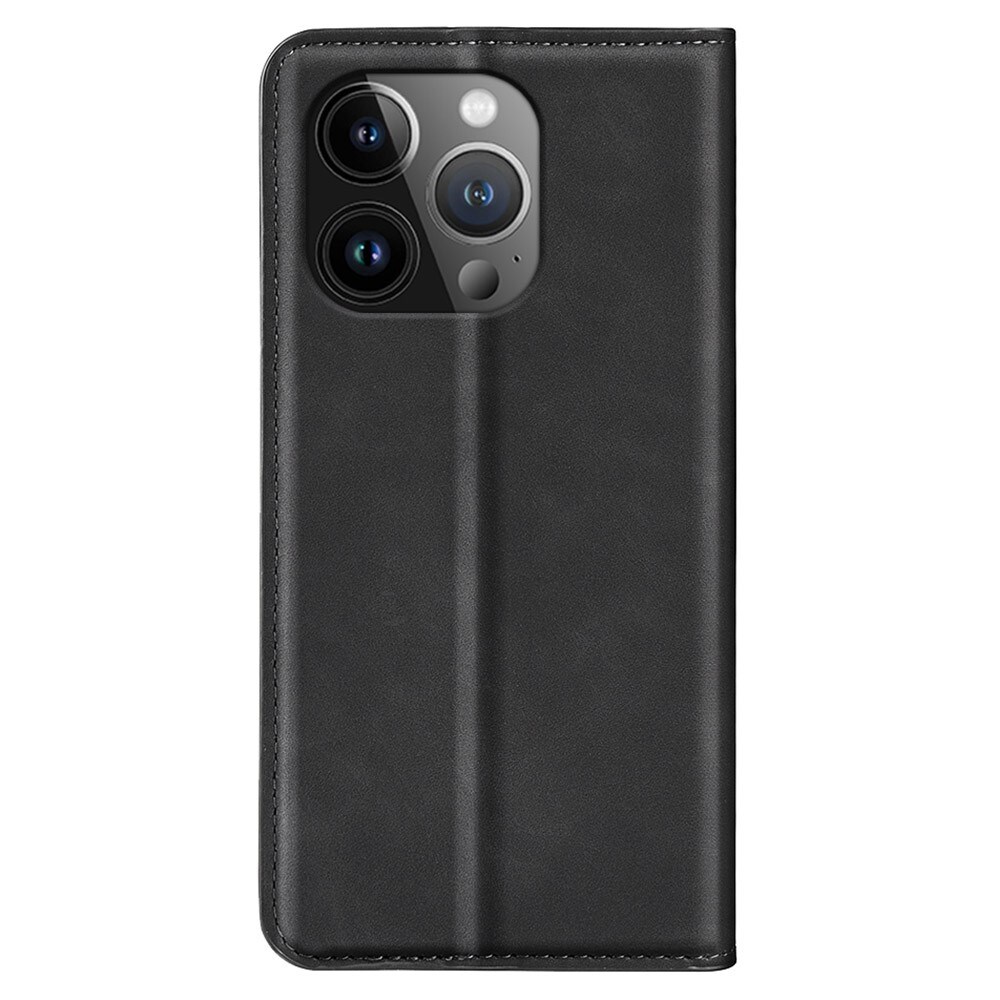 iPhone 15 Pro Slankt etui med kortholder, Sort