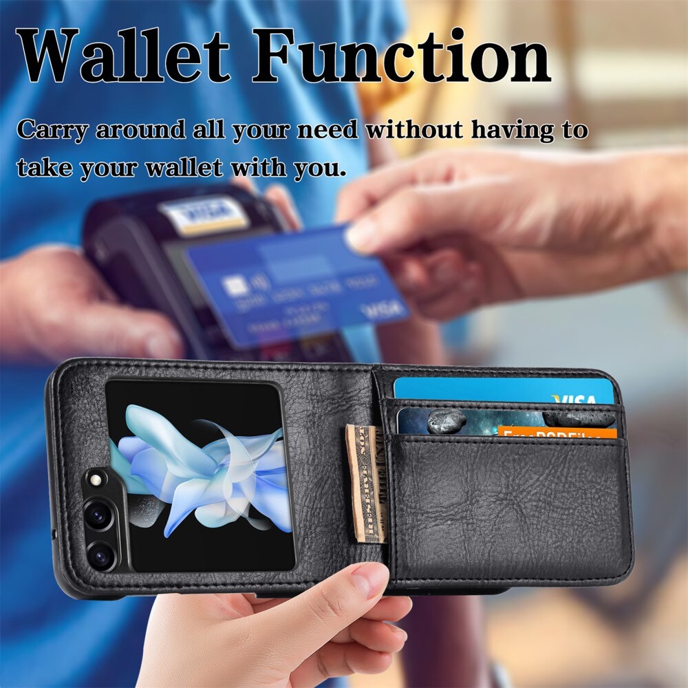 Samsung Galaxy Z Flip 5 Enkelt mobiletui, Sort