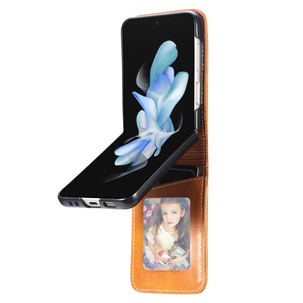 Samsung Galaxy Z Flip 5 Enkelt mobiletui, Brun
