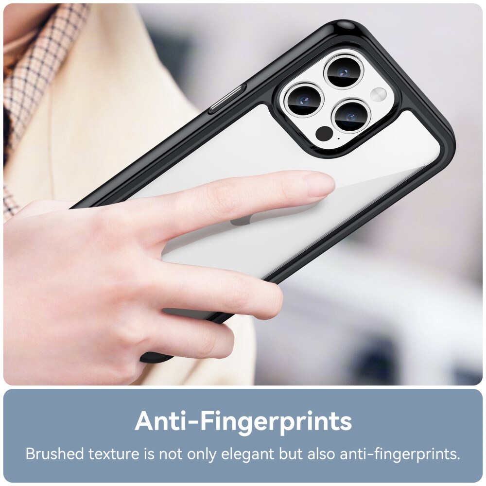 iPhone 15 Pro Crystal Hybrid-cover, Sort