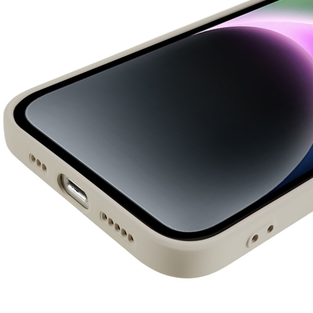 iPhone 15 Mobilcover i TPU, Beige