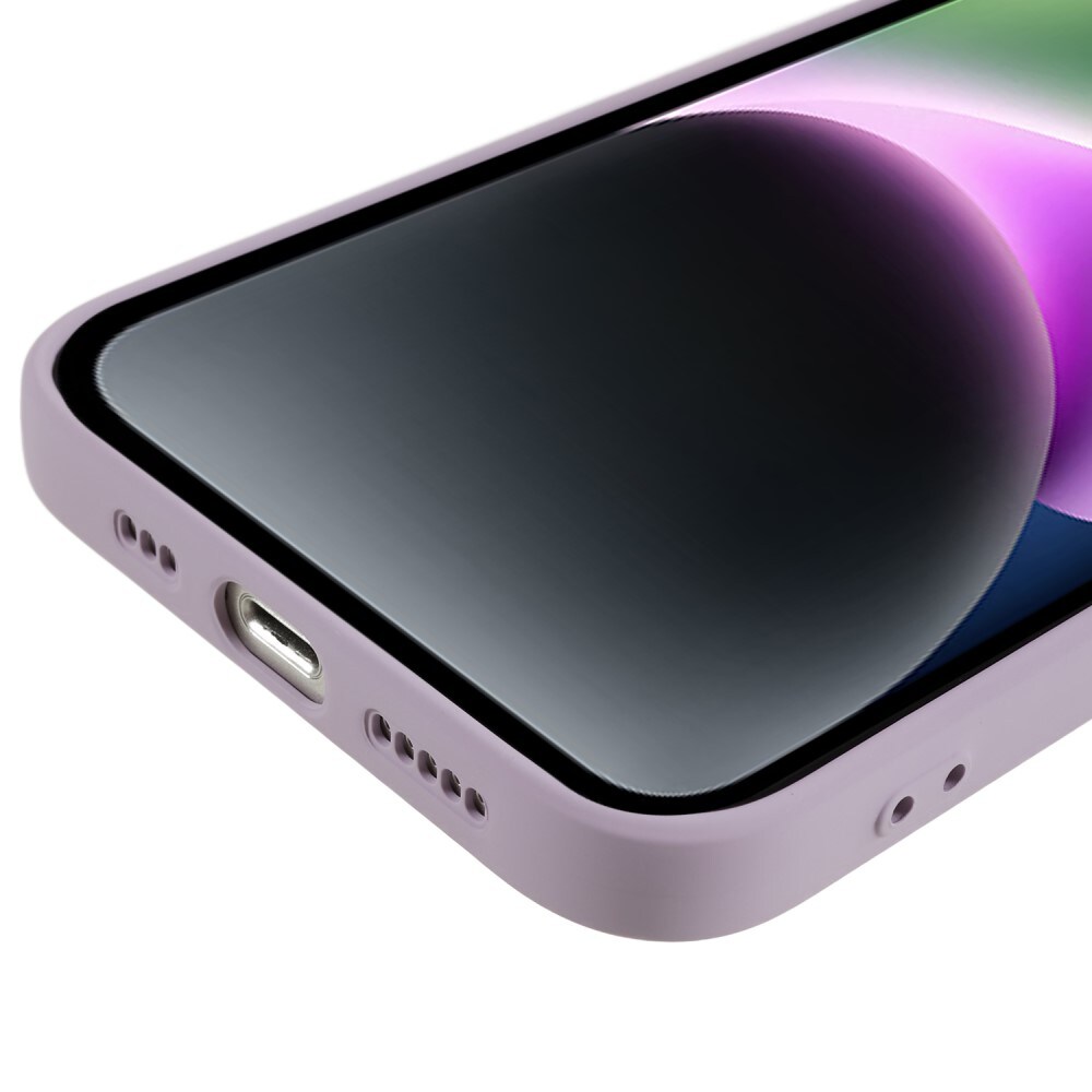 iPhone 15 Mobilcover i TPU, Lilla