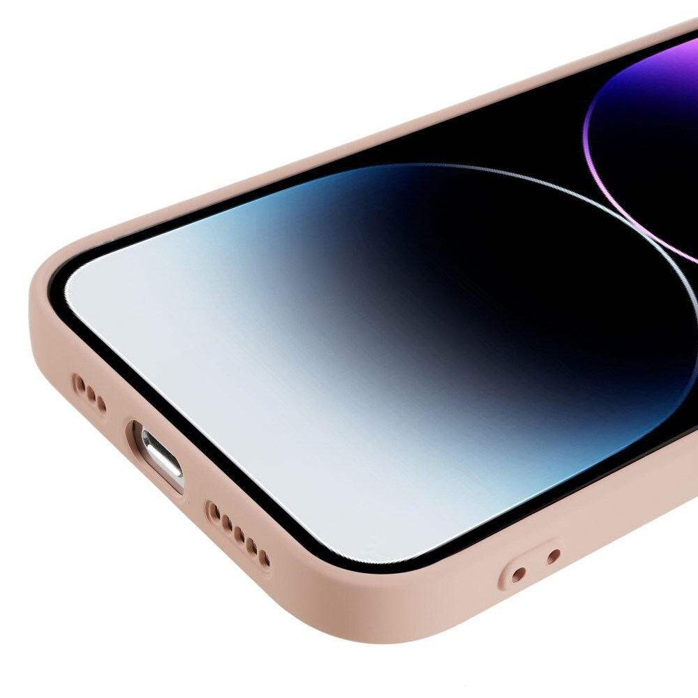 iPhone 15 Pro Mobilcover i TPU, Lyserød