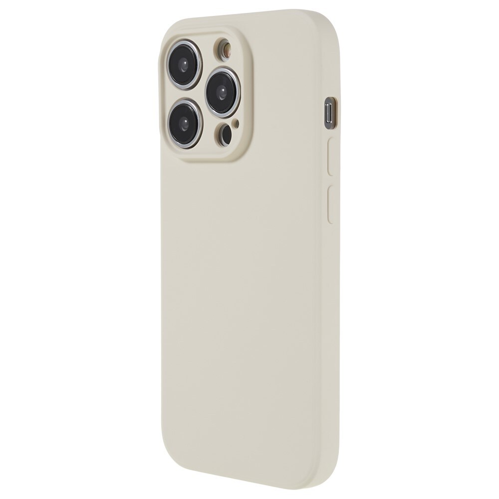 iPhone 15 Pro Mobilcover i TPU, Beige