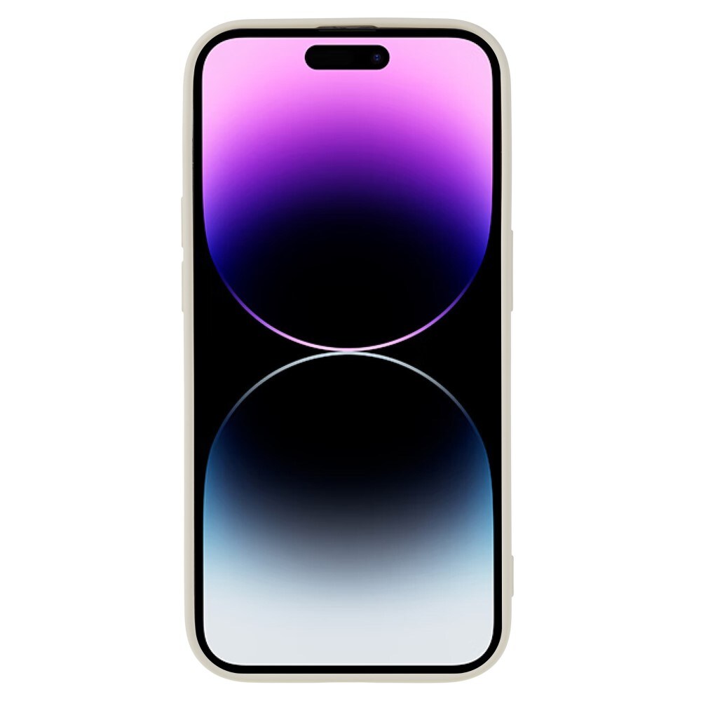 iPhone 15 Pro Mobilcover i TPU, Beige