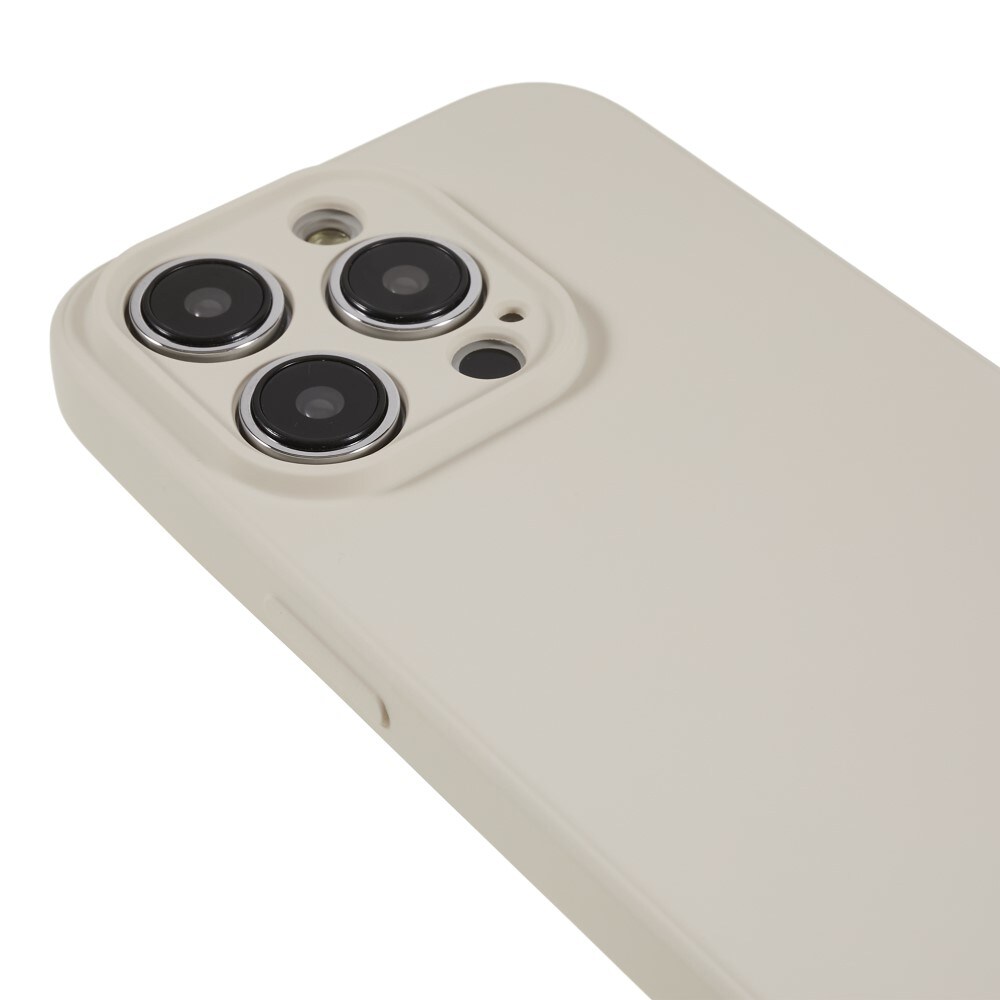 iPhone 15 Pro Mobilcover i TPU, Beige