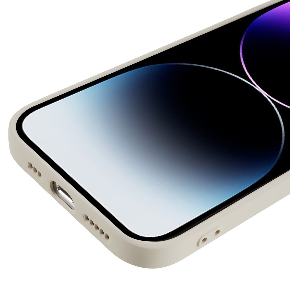 iPhone 15 Pro Mobilcover i TPU, Beige