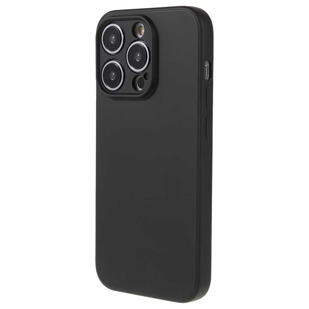 iPhone 15 Pro Mobilcover i TPU, Sort
