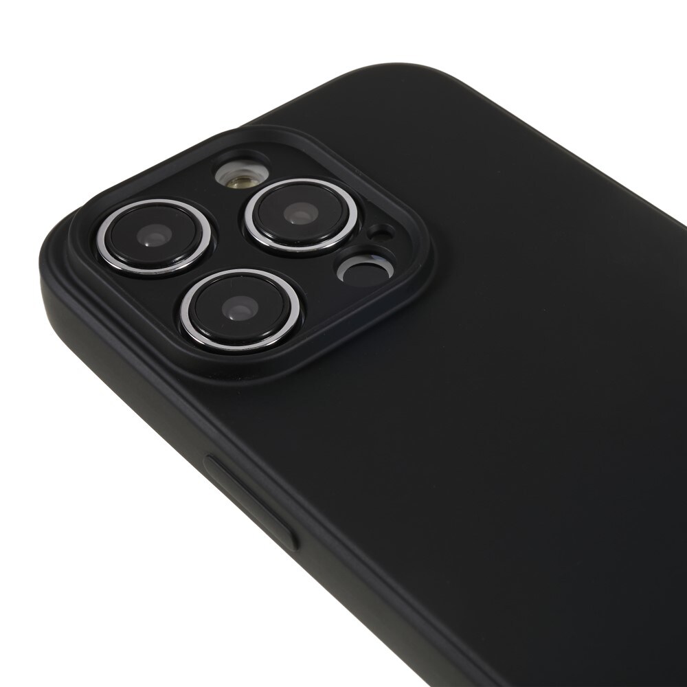 iPhone 15 Pro Mobilcover i TPU, Sort