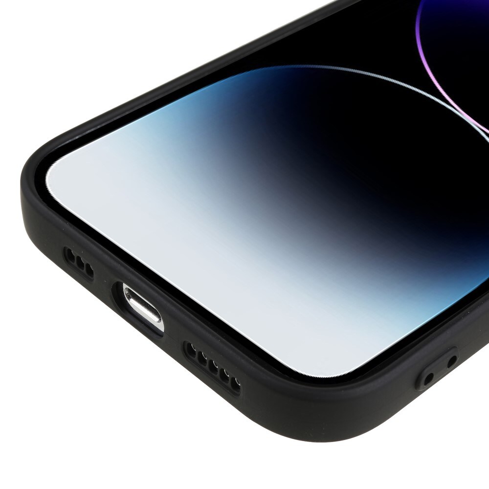 iPhone 15 Pro Mobilcover i TPU, Sort