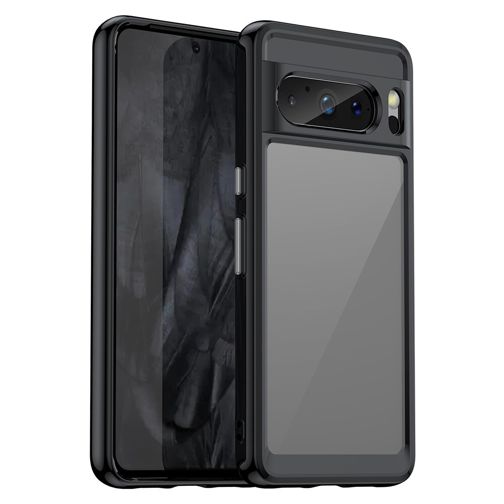 Google Pixel 8 Pro Crystal Hybrid-cover, Sort