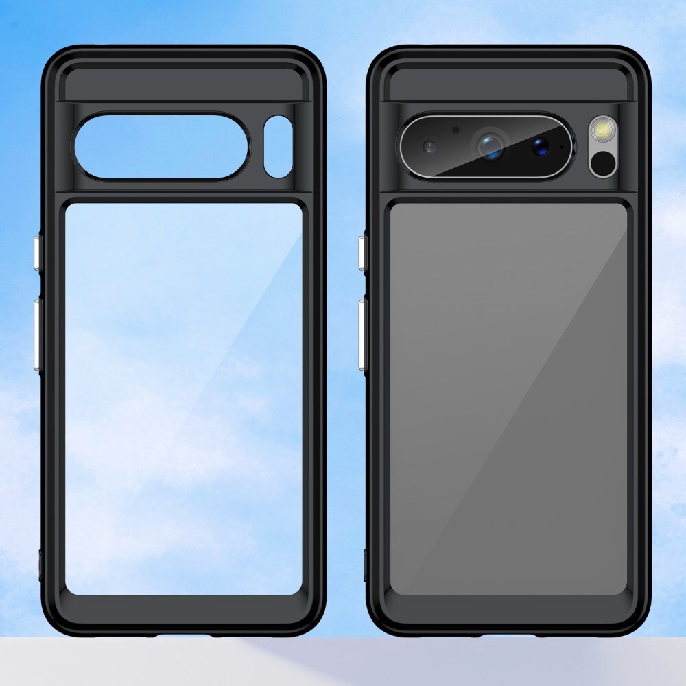 Google Pixel 8 Pro Crystal Hybrid-cover, Sort