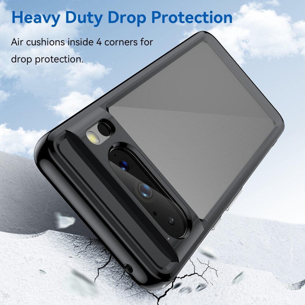 Google Pixel 8 Pro Crystal Hybrid-cover, Sort