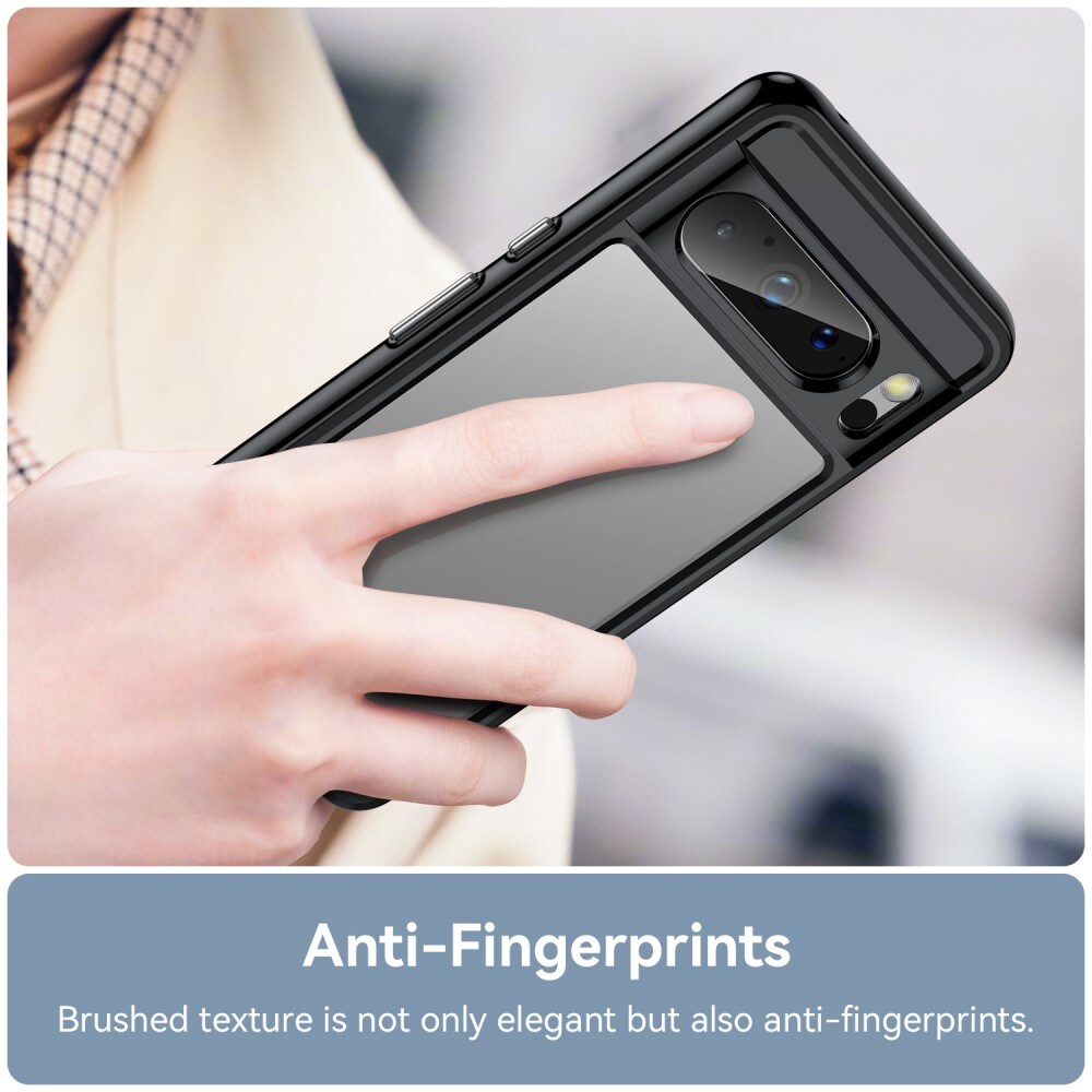 Google Pixel 8 Pro Crystal Hybrid-cover, Sort