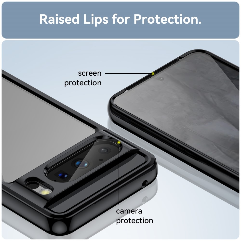 Google Pixel 8 Pro Crystal Hybrid-cover, Sort