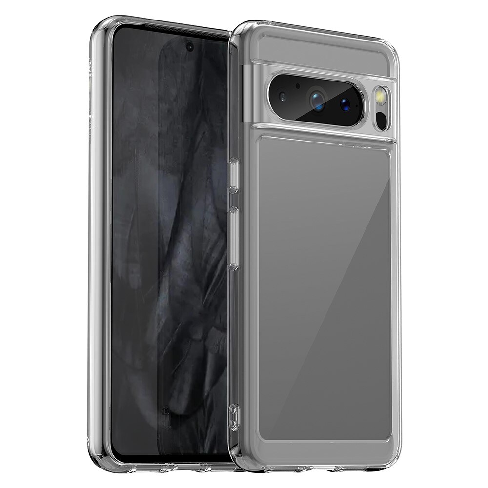 Google Pixel 8 Pro Crystal Hybrid-cover, Gennemsigtig
