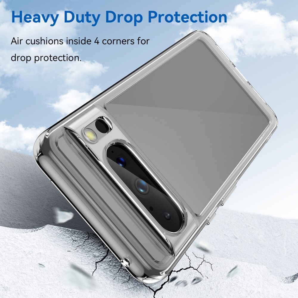 Google Pixel 8 Pro Crystal Hybrid-cover, Gennemsigtig