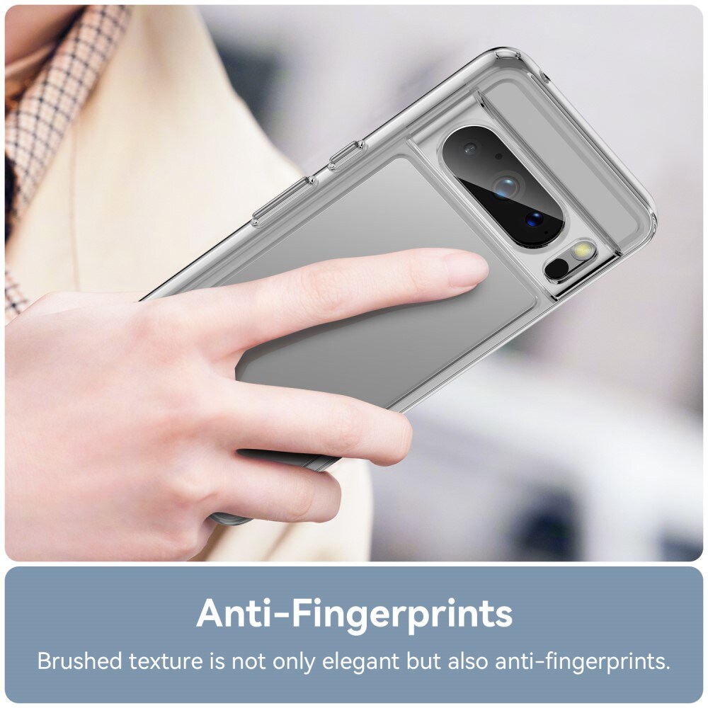 Google Pixel 8 Pro Crystal Hybrid-cover, Gennemsigtig