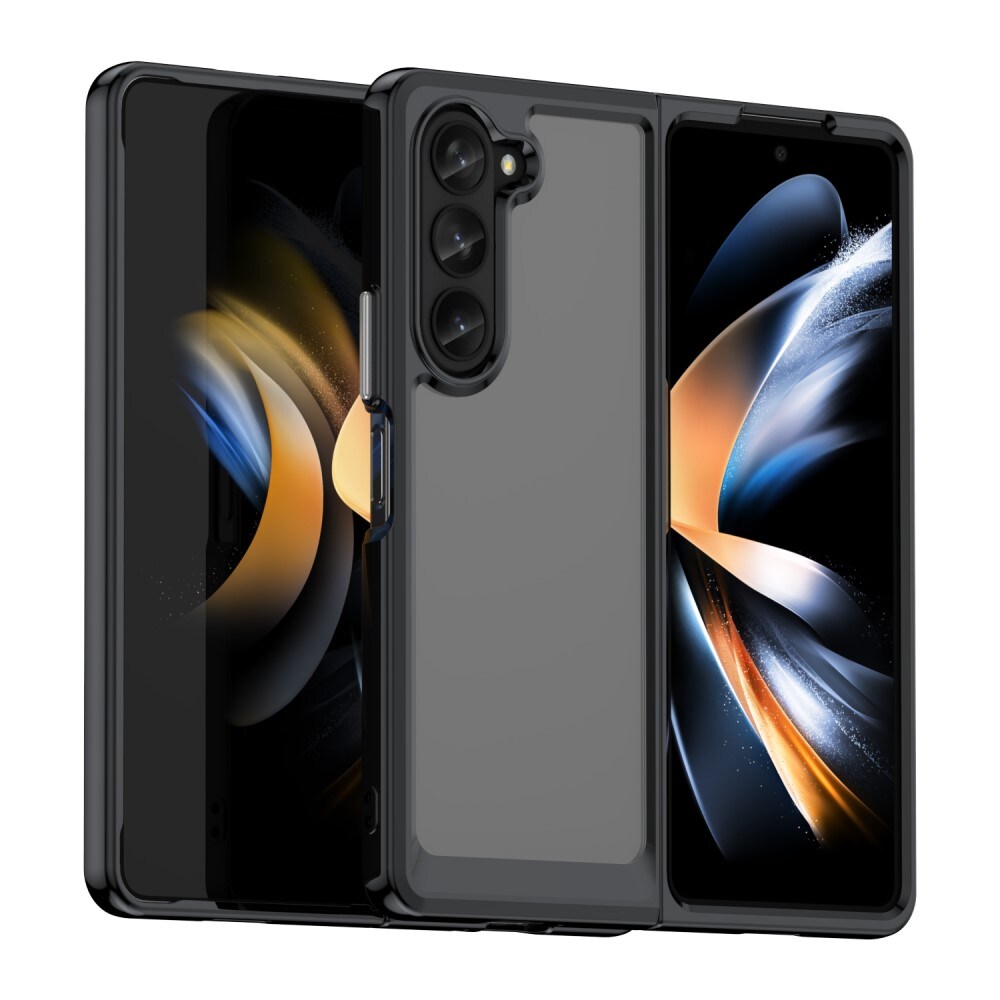 Samsung Galaxy Z Fold 5 Crystal Hybrid-cover, Sort