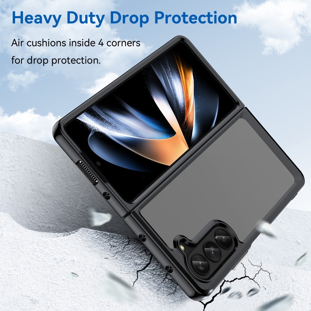 Samsung Galaxy Z Fold 5 Crystal Hybrid-cover, Sort