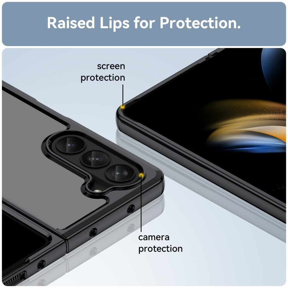 Samsung Galaxy Z Fold 5 Crystal Hybrid-cover, Sort