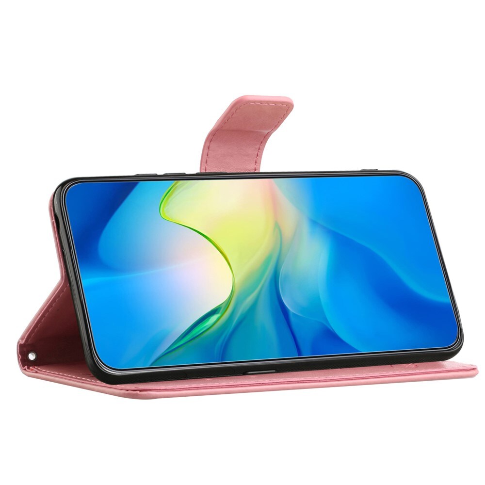 Samsung Galaxy S23 FE Mobiletui med sommerfugle, Lyserød