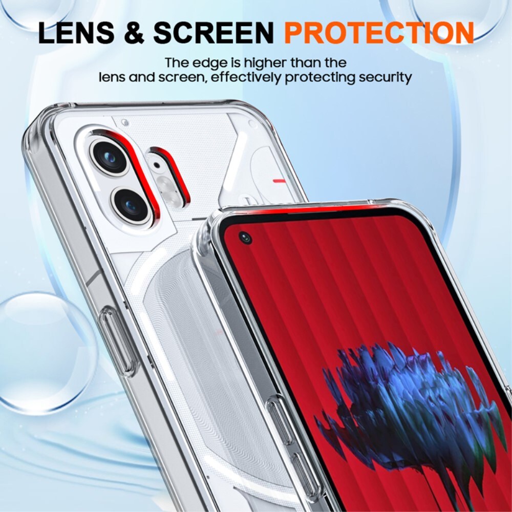 Nothing Phone 2 Tyndt TPU-cover, Gennemsigtig