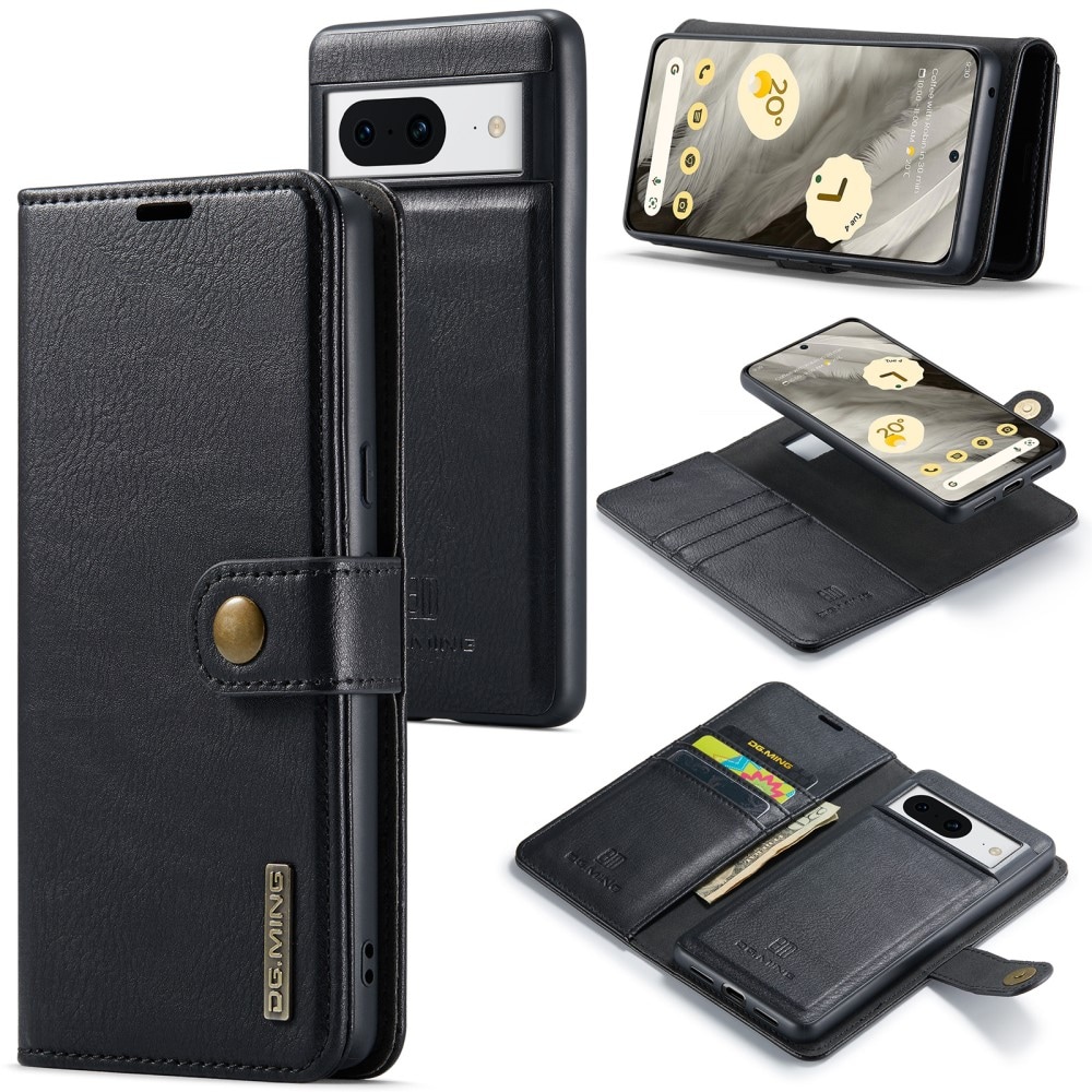 Google Pixel 8 Pungetui med aftageligt cover, Black