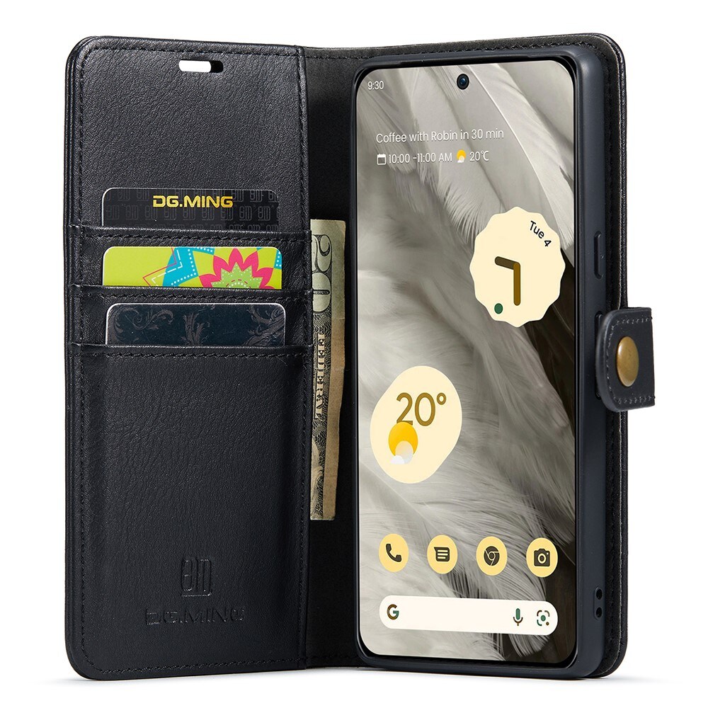 Google Pixel 8 Pungetui med aftageligt cover, Black