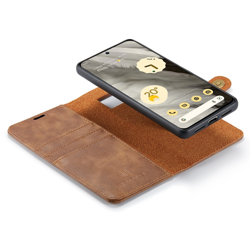 Google Pixel 8 Pungetui med aftageligt cover, Cognac
