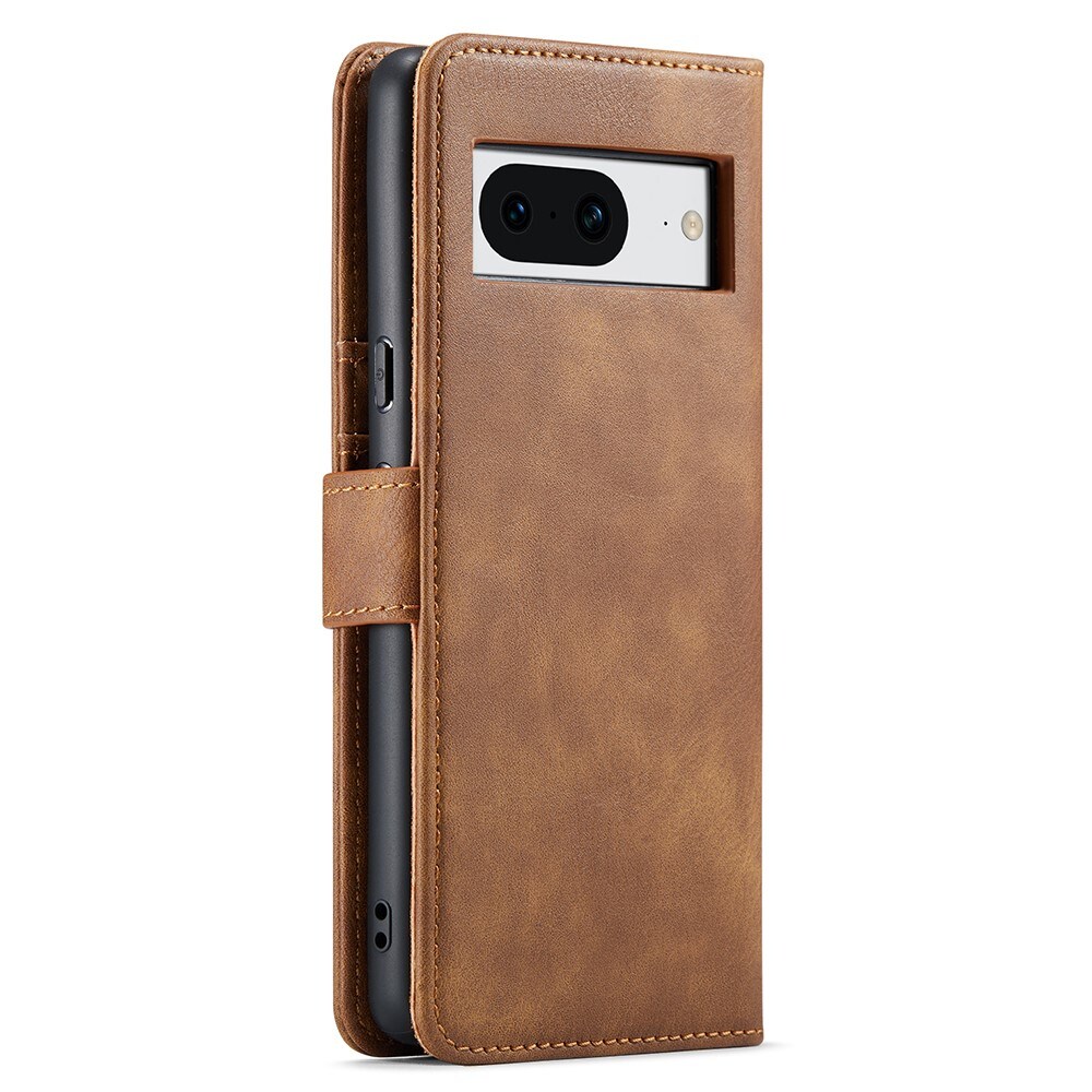 Google Pixel 8 Pungetui med aftageligt cover, Cognac