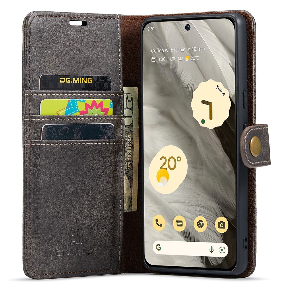 Google Pixel 8 Pungetui med aftageligt cover, Brown