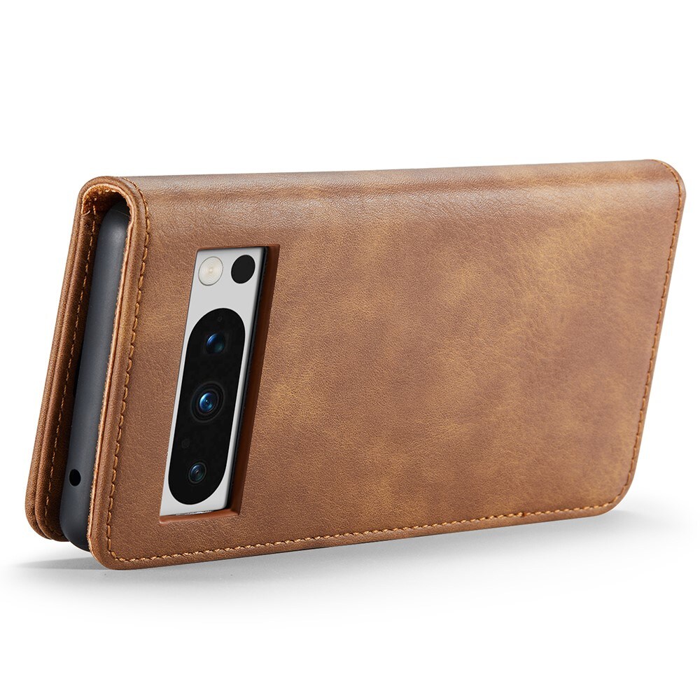 Google Pixel 8 Pro Pungetui med aftageligt cover, Cognac