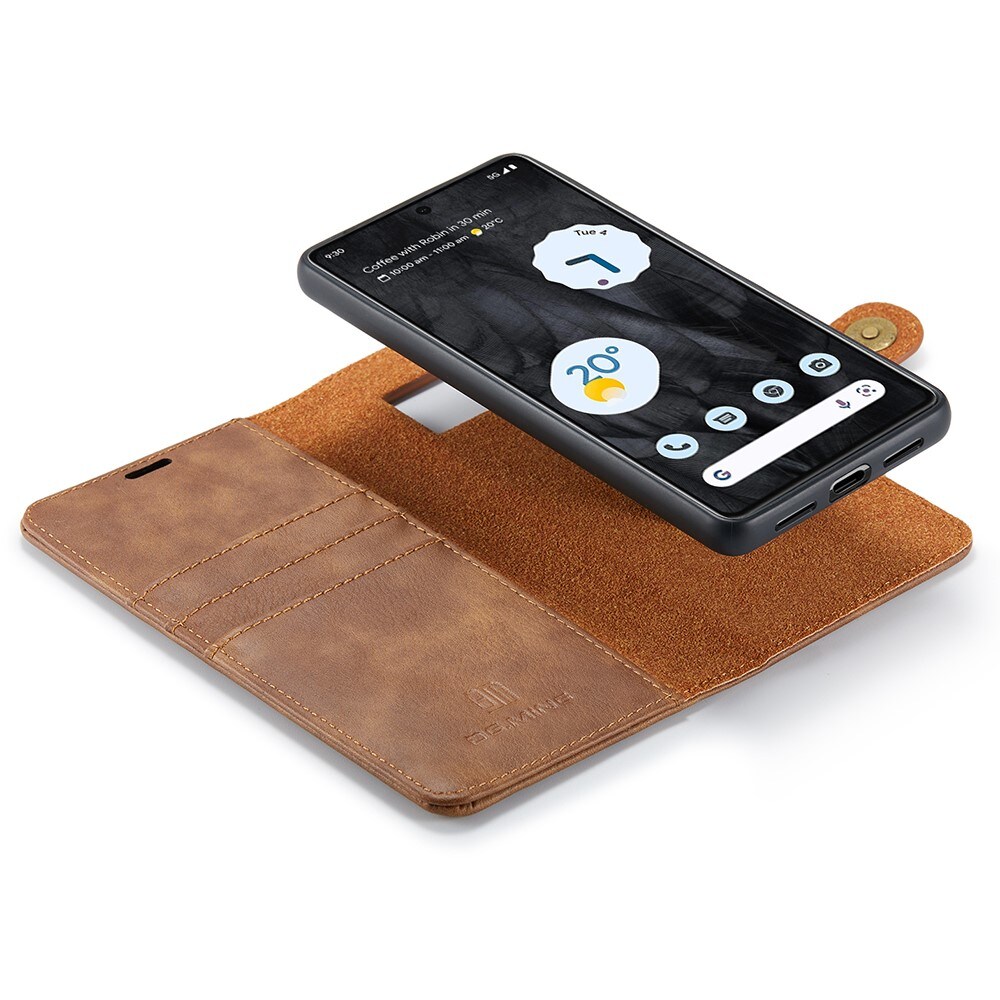 Google Pixel 8 Pro Pungetui med aftageligt cover, Cognac